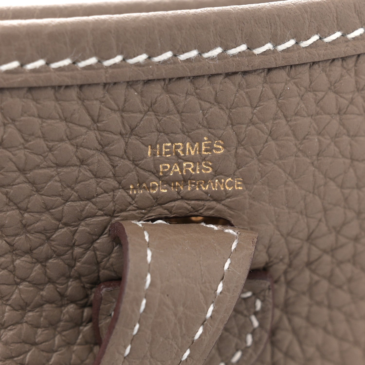 Hermes Taurillon Clemence Amazone Evelyne TPM Etoupe Bleu Indigo 6 of 11