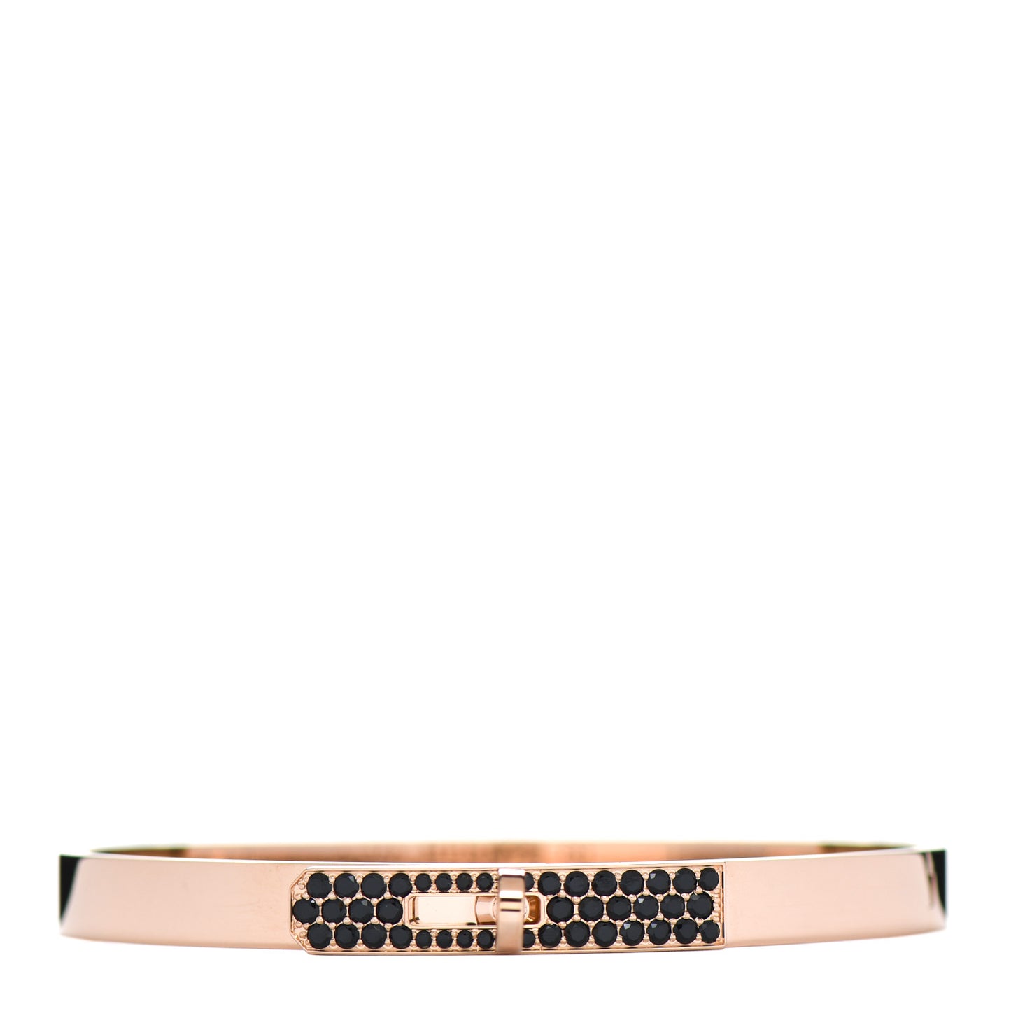 18K Rose Gold Black Spinel PM Kelly Bracelet SH