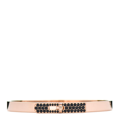 Hermes 18K Rose Gold Black Spinel PM Kelly Bracelet SH 1 of 4