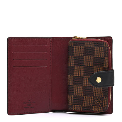Louis Vuitton Damier Ebene Juliette Wallet Bordeaux Black 6 of 9