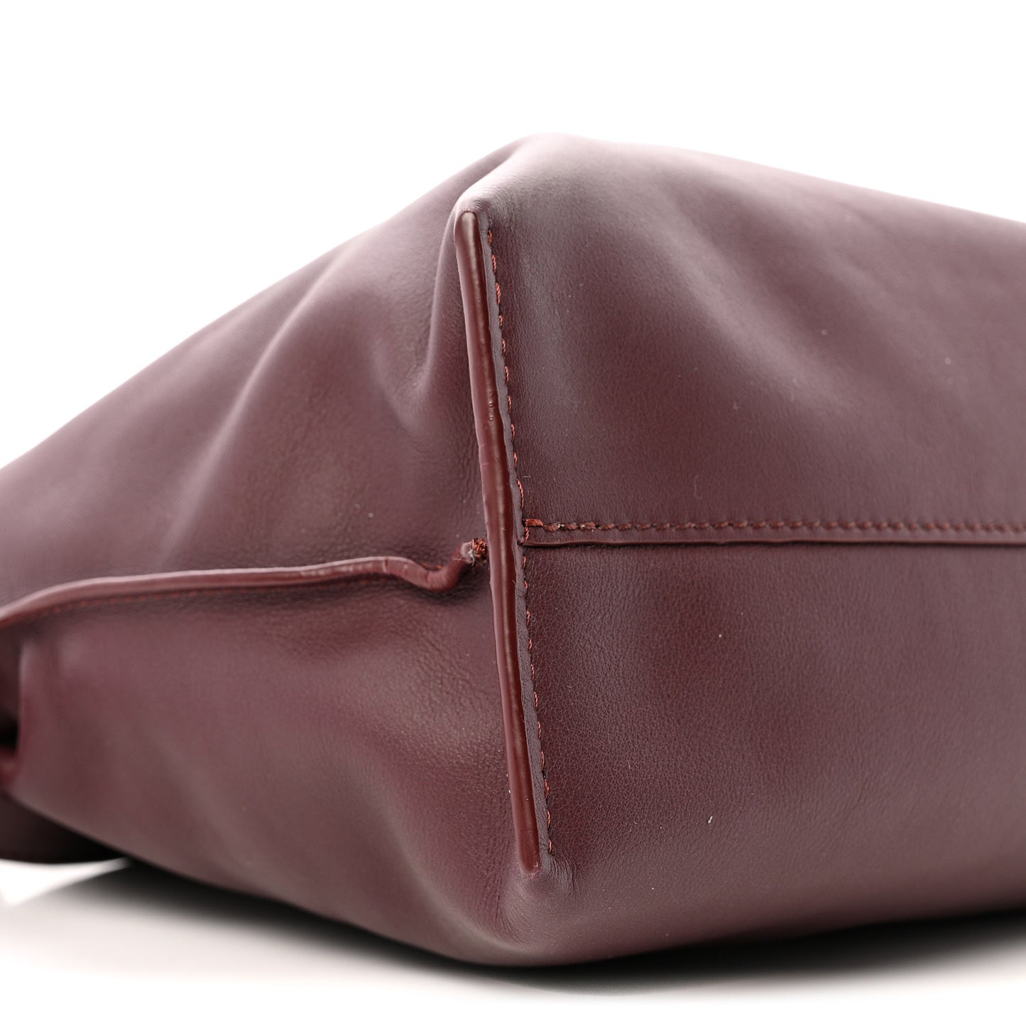 Nappa Medium Flamenco Knot Bag Dark Burgundy