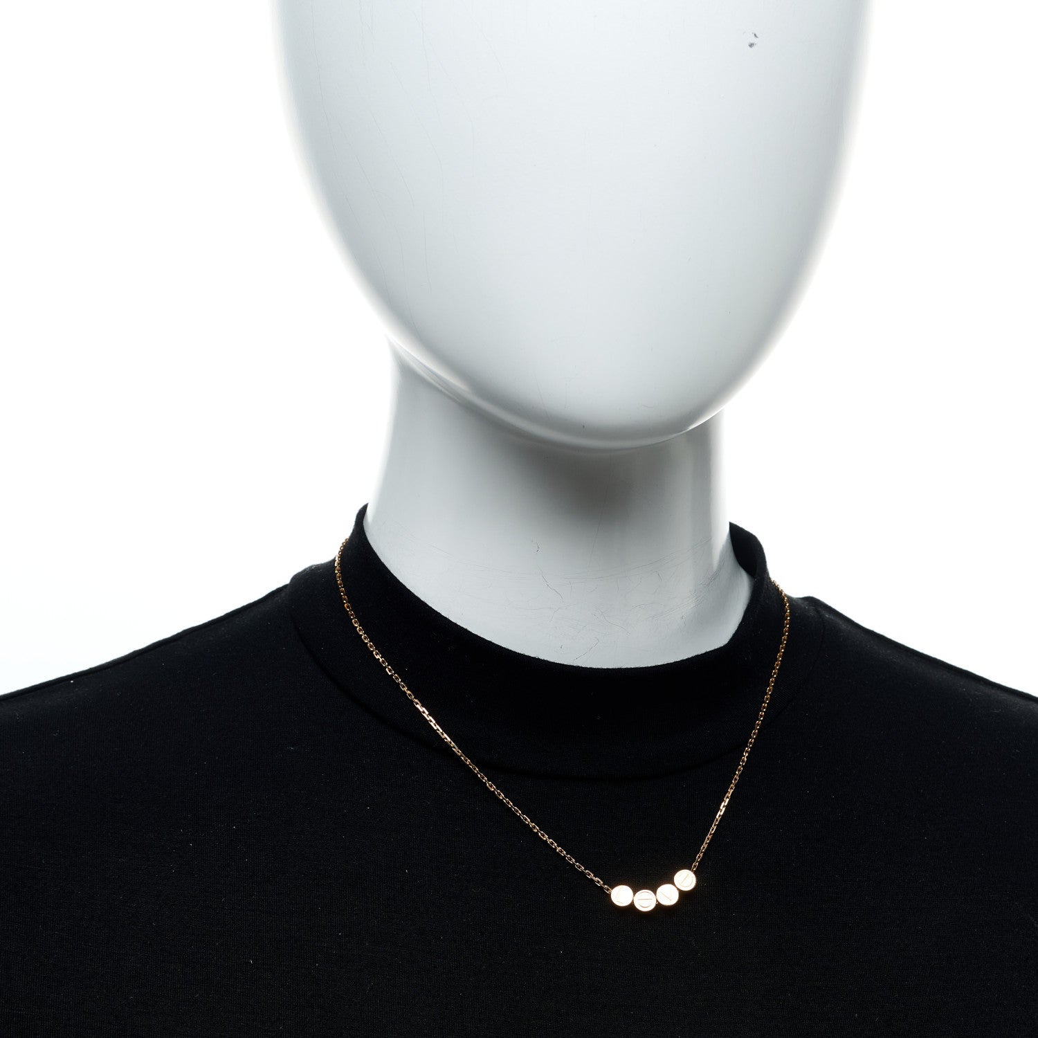 Cartier 18K Pink Gold LOVE Slide Pendant Necklace 2 of 5