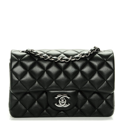 Chanel Lambskin Quilted Mini Rectangular Flap Black 1 of 7