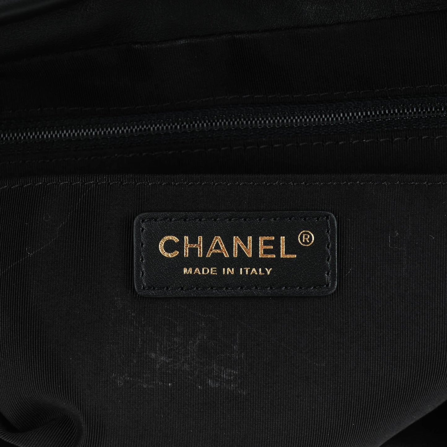 Calfskin Chevron Quilted Large Urban Spirit Backpack Black