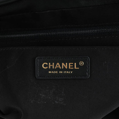 Chanel Calfskin Chevron Quilted Large Urban Spirit Backpack Black 6 of 7