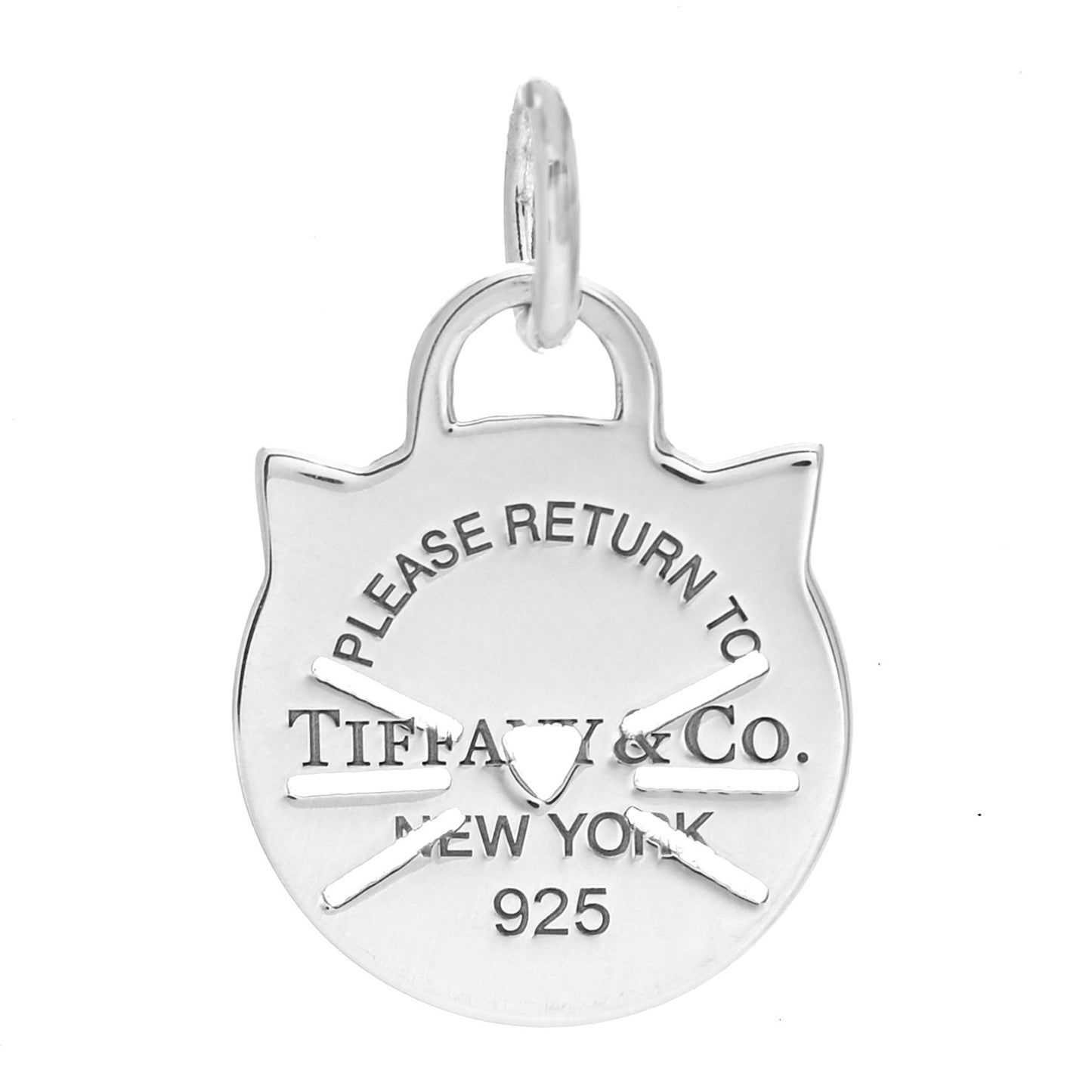Sterling Silver Return to Tiffany Cat Charm
