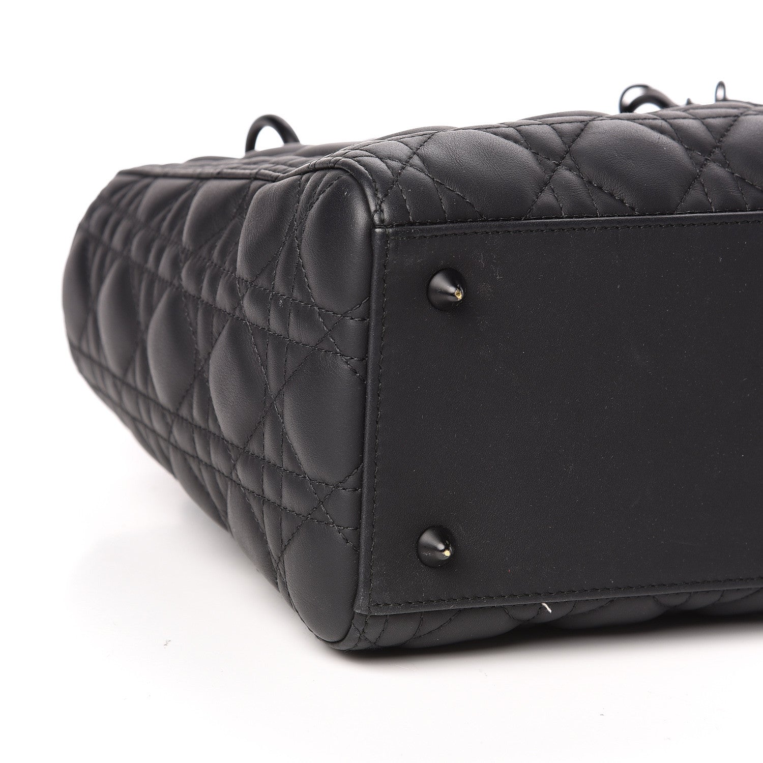 Christian Dior Ultra Matte Calfskin Cannage Medium Lady Dior Black 8 of 10