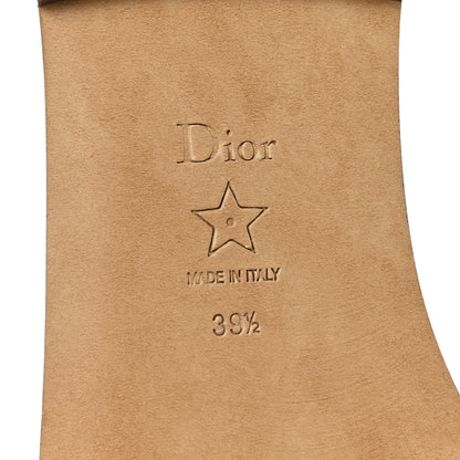 Christian Dior Raffia Cotton Embroidered Souvenir Capri Dway Mules Slide Sandals 39.5 Capri 8 of 10