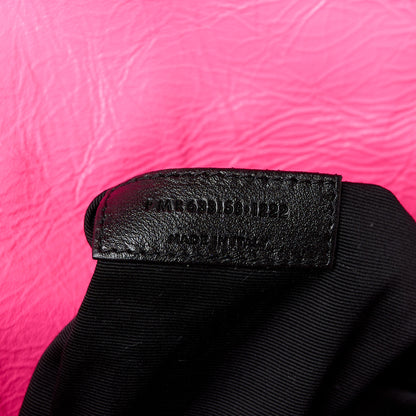 Saint Laurent Crinkled Calfskin Matelasse Monogram Medium Niki Chain Satchel Rose Glow 8 of 11