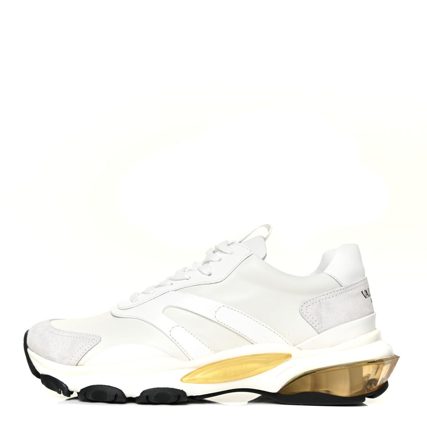 Calfskin Mens Bounce Sneakers 40.5 White