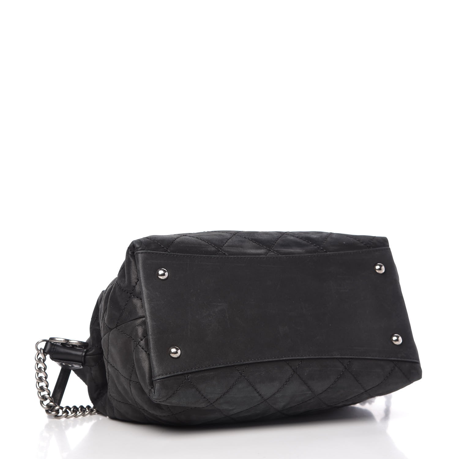 Chanel Iridescent Calfskin Quilted Coco Daily Shoulder Bag Black 4 of 11