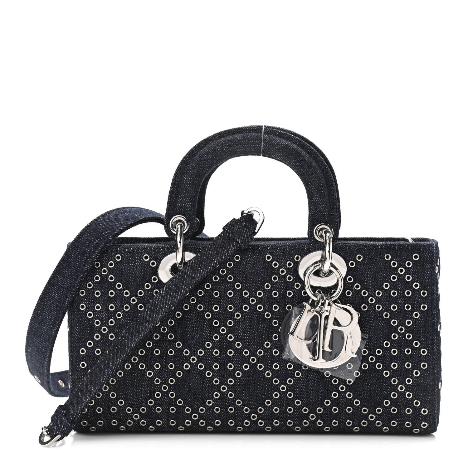 Christian Dior Denim Eyelet Lady D-Joy Blue 1 of 10