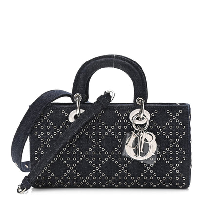 Christian Dior Denim Eyelet Lady D-Joy Blue 1 of 10