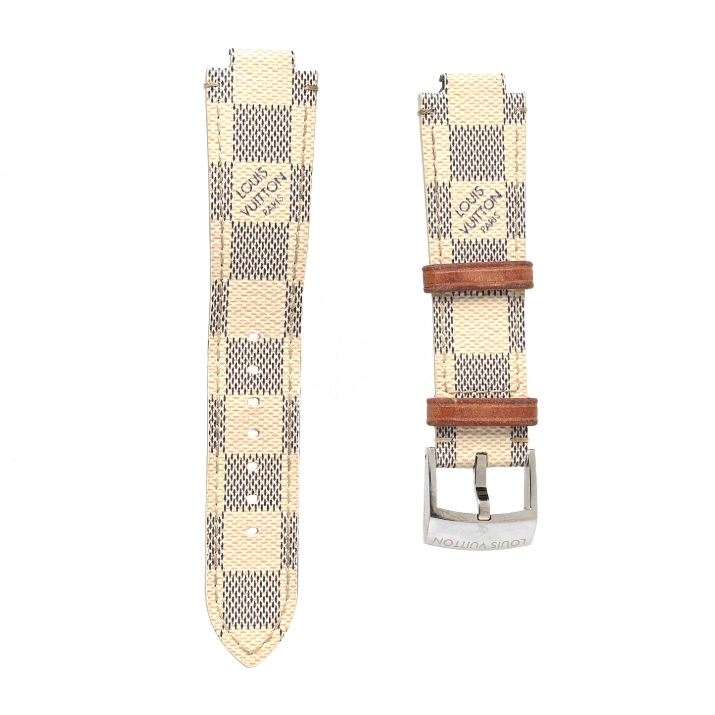 Nano Damier Azur Tambour 10mm Watch Strap