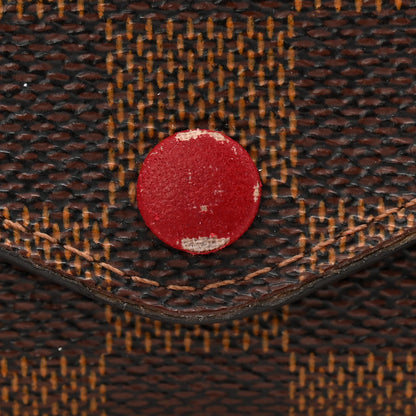 Louis Vuitton Damier Ebene Josephine Wallet Red 11 of 12