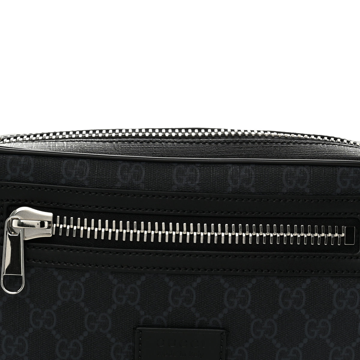 Gucci Soft GG Supreme Monogram Web Belt Bag Black Grey 8 of 10