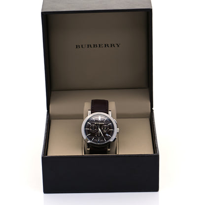 Burberry Stainless Steel Calfskin 40mm Heritage Chronograph Quartz Watch Black BU1383 8 of 8