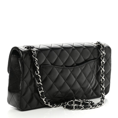 Chanel Lambskin Quilted East West Flap Black 4 of 20