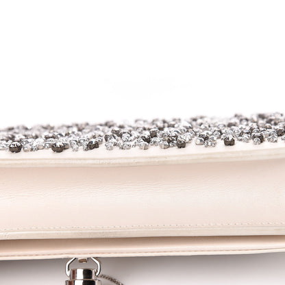 Saint Laurent Calfskin Bead Embellished Kate Monogram Tassel Chain Wallet White 12 of 17