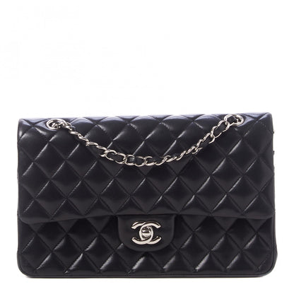 Chanel Lambskin Quilted Medium Double Flap Black 1 of 10