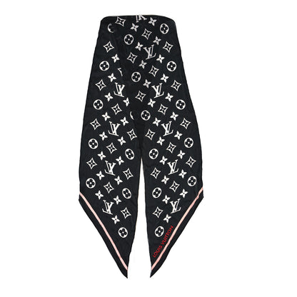 Louis Vuitton Silk Etole Monogram LV Ideal Scarf Black 2 of 4