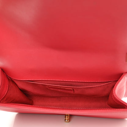 Chanel Caviar Quilted Medium Boy Flap Light Red 5 of 13