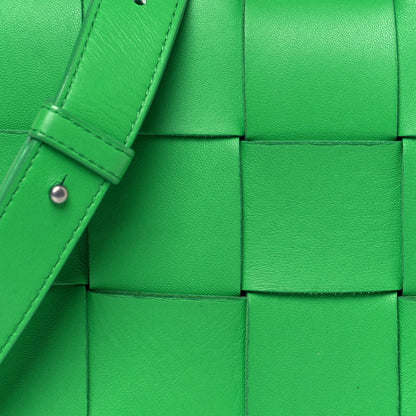 Bottega Veneta Lambskin Maxi Intrecciato Cassette Crossbody Bag Grass 7 of 11