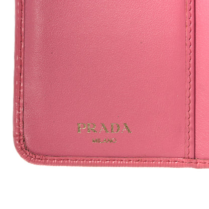 Prada Vitello Move Compact Wallet Geranio 7 of 19