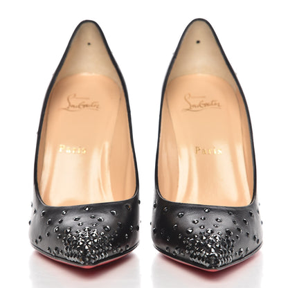 Christian Louboutin Kid Degrastrasss 100 Pumps 38 Hematite Black 3 of 8