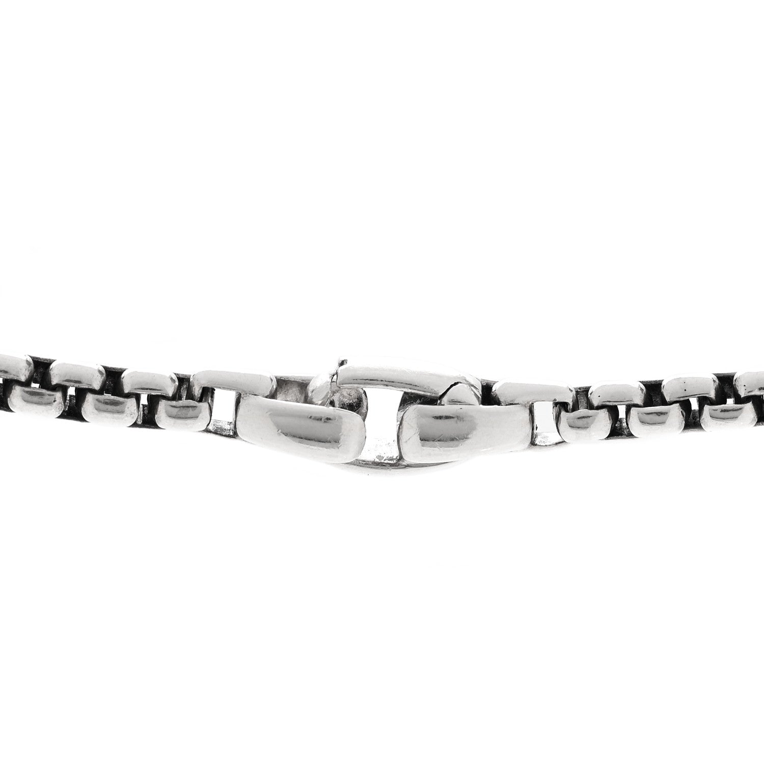 David Yurman Sterling Silver Black Diamond Streamline Cross Station Necklace 22" 4 of 5