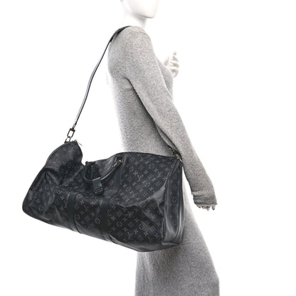 Louis Vuitton Monogram Eclipse Keepall Bandouliere 55 2 of 15