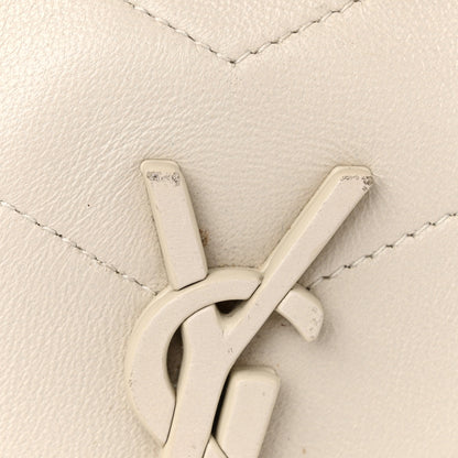 Saint Laurent Crinkled Calfskin Matelasse Monogram Baby Niki Chain Satchel Ivory 13 of 13