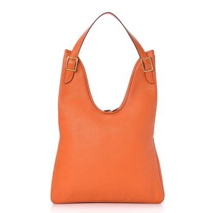 Hermes Taurillon Clemence Massai PM Orange 1 of 8