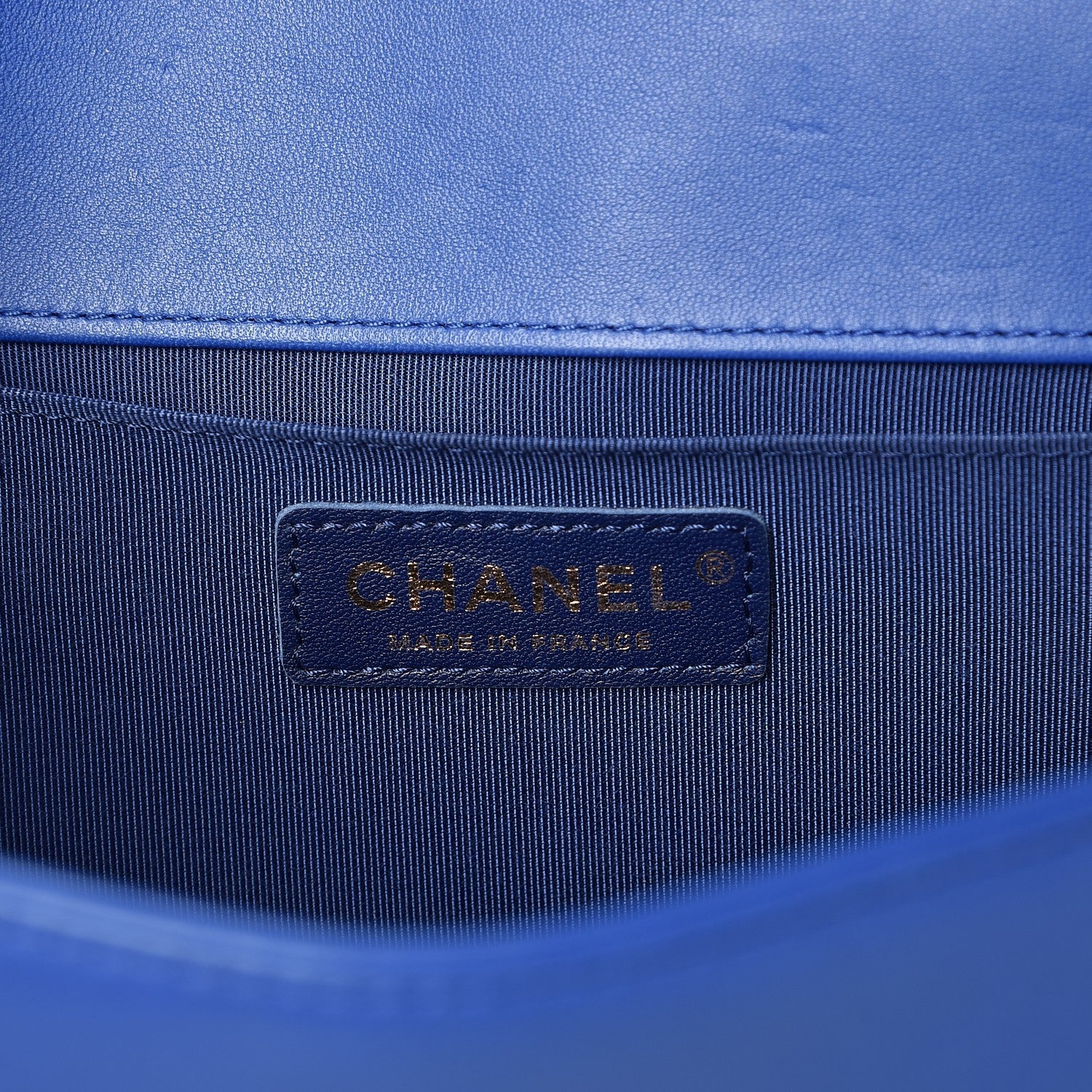 Chanel Lambskin Quilted Medium Boy Flap Blue 6 of 11