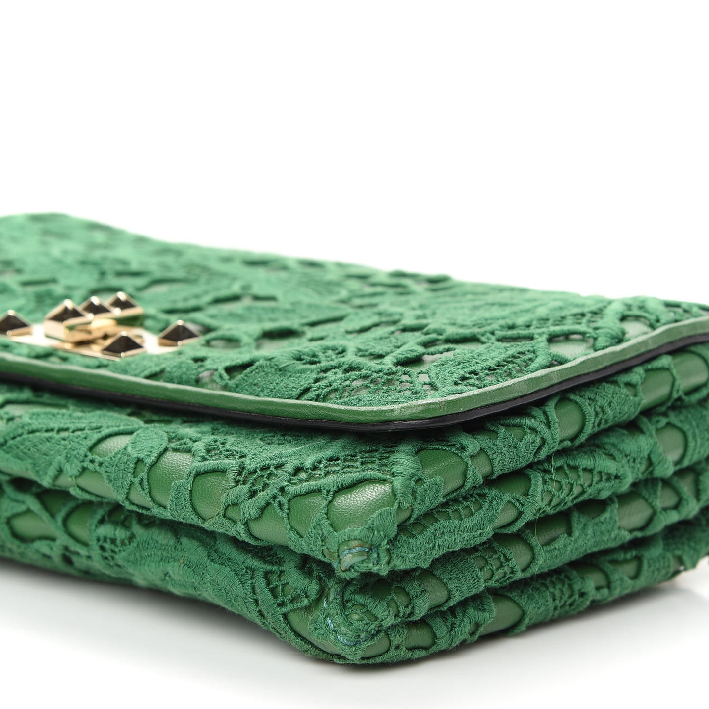 Nappa Lace Girello Flap Green