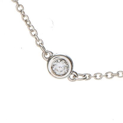 Tiffany Sterling Silver Diamond .05ct Elsa Peretti Diamonds by the Yard Bracelet 4 of 10