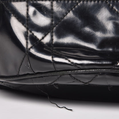 Christian Dior Vinyl Cannage Drawstring Tote Black 8 of 13