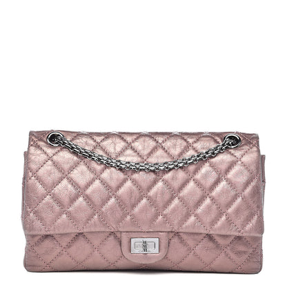 Chanel Metallic Aged Calfskin Quilted 2.55 Reissue 226 Flap Rose Fonce 1 of 13
