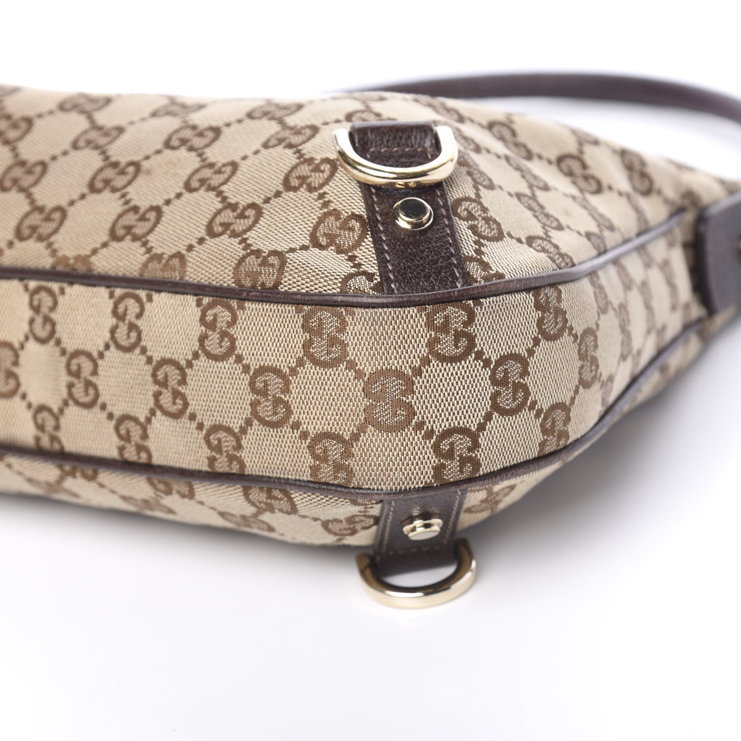 Gucci Monogram Medium Abbey D Ring Hobo Brown 9 of 10