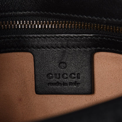Gucci Calfskin Matelasse Studded Small Pearly GG Marmont Shoulder Bag Black 5 of 7