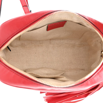 Gucci Pebbled Calfskin Small Soho Disco Bag Tabasco Red 5 of 12