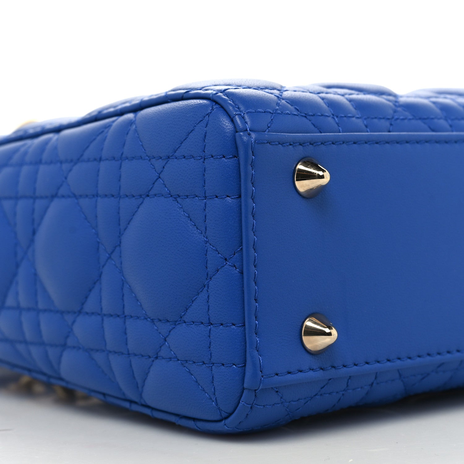 Christian Dior Lambskin Cannage Small My ABCDior Lady Dior Blue 9 of 12
