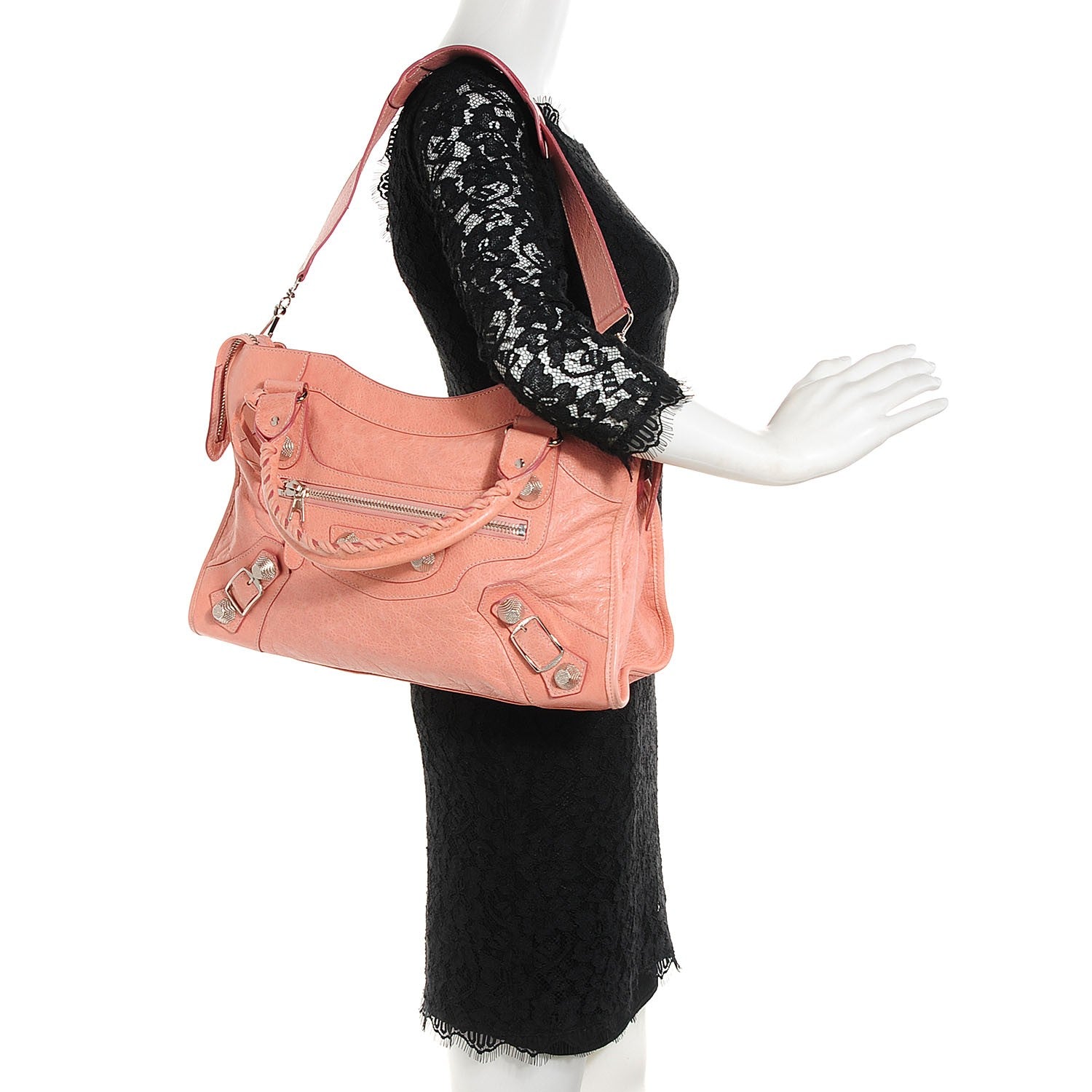 Balenciaga Agneau Giant 21 Silver Hardware City Vieux Rose 2 of 12