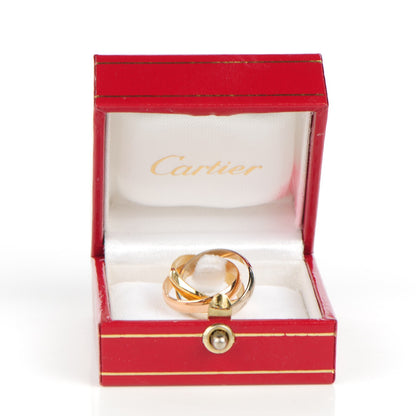 Cartier 18K Pink Yellow White Gold Classic Trinity Ring 46 3.75 9 of 9