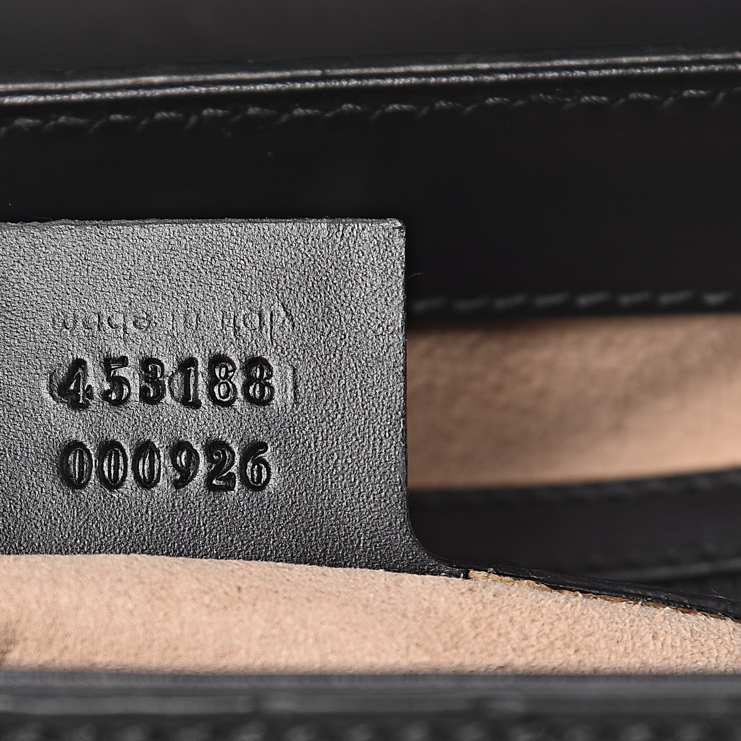 Guccissima Signature Small Padlock Top Handle Bag Black