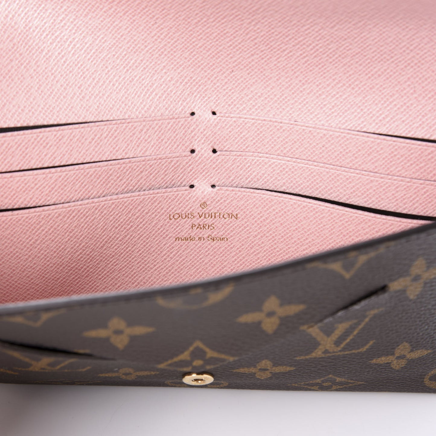 Monogram Jeanne Wallet Rose Ballerine