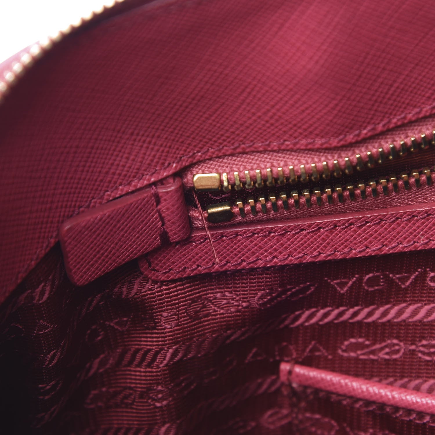 Prada Saffiano Lux Medium Promenade Tote Peonia 13 of 17