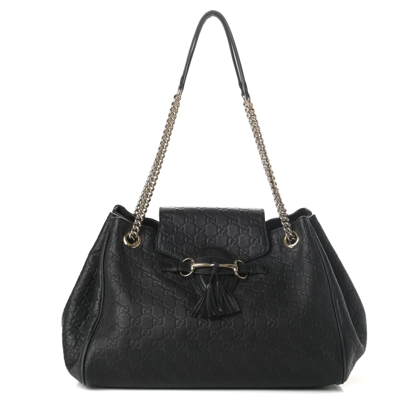 Guccissima Medium Emily Shoulder Bag Black
