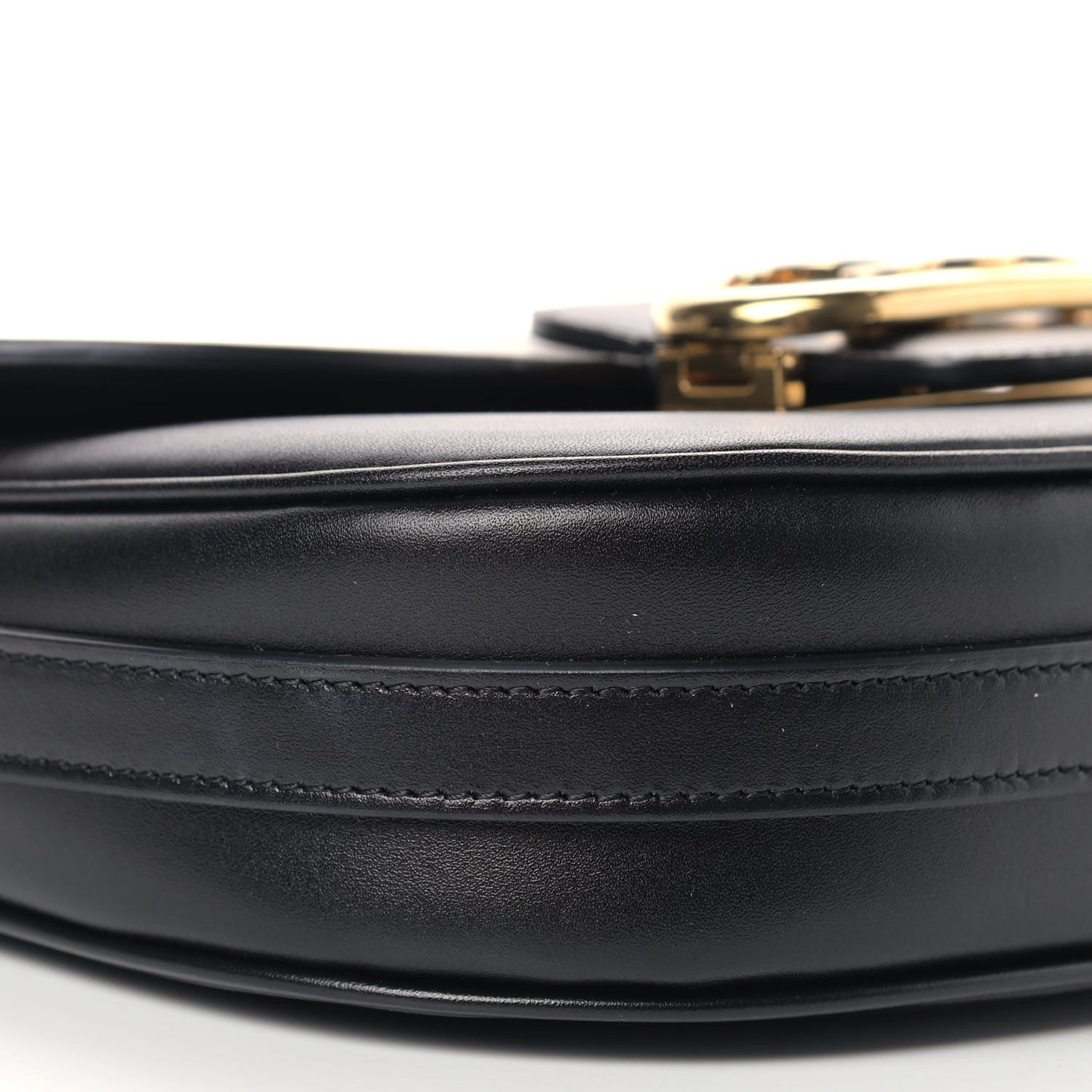 Shiny Calfskin Medium Maillon Triomphe Black