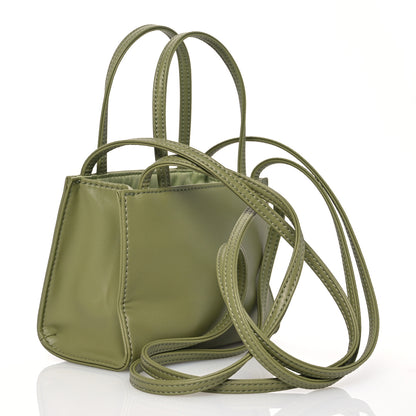 Telfar Vegan Leather Small Shopping Bag Drab 3 of 10